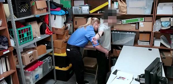  Busty security woman wants to feel a big cock insade her